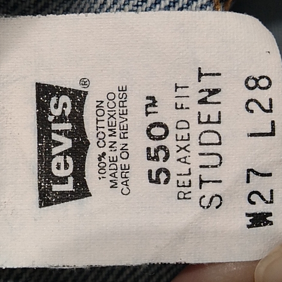 SALE! Levi's Strauss & Co. Relaxed Fit Student 550 Vintage Jeans W-27 L-28 - Picture 7 of 10